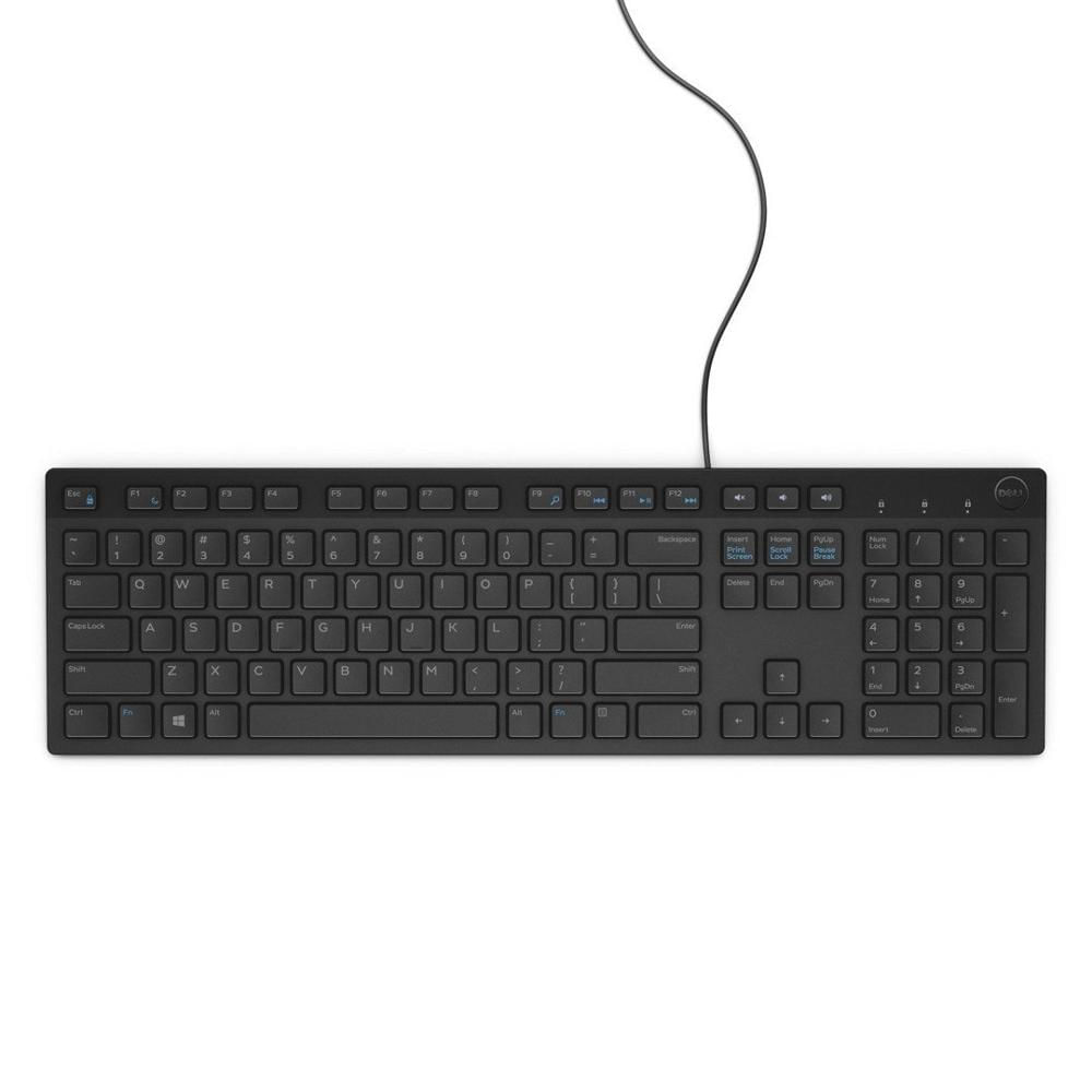 Dell Teclado Multimedia KB216 Cableado US Color Negro - 580-ADMT