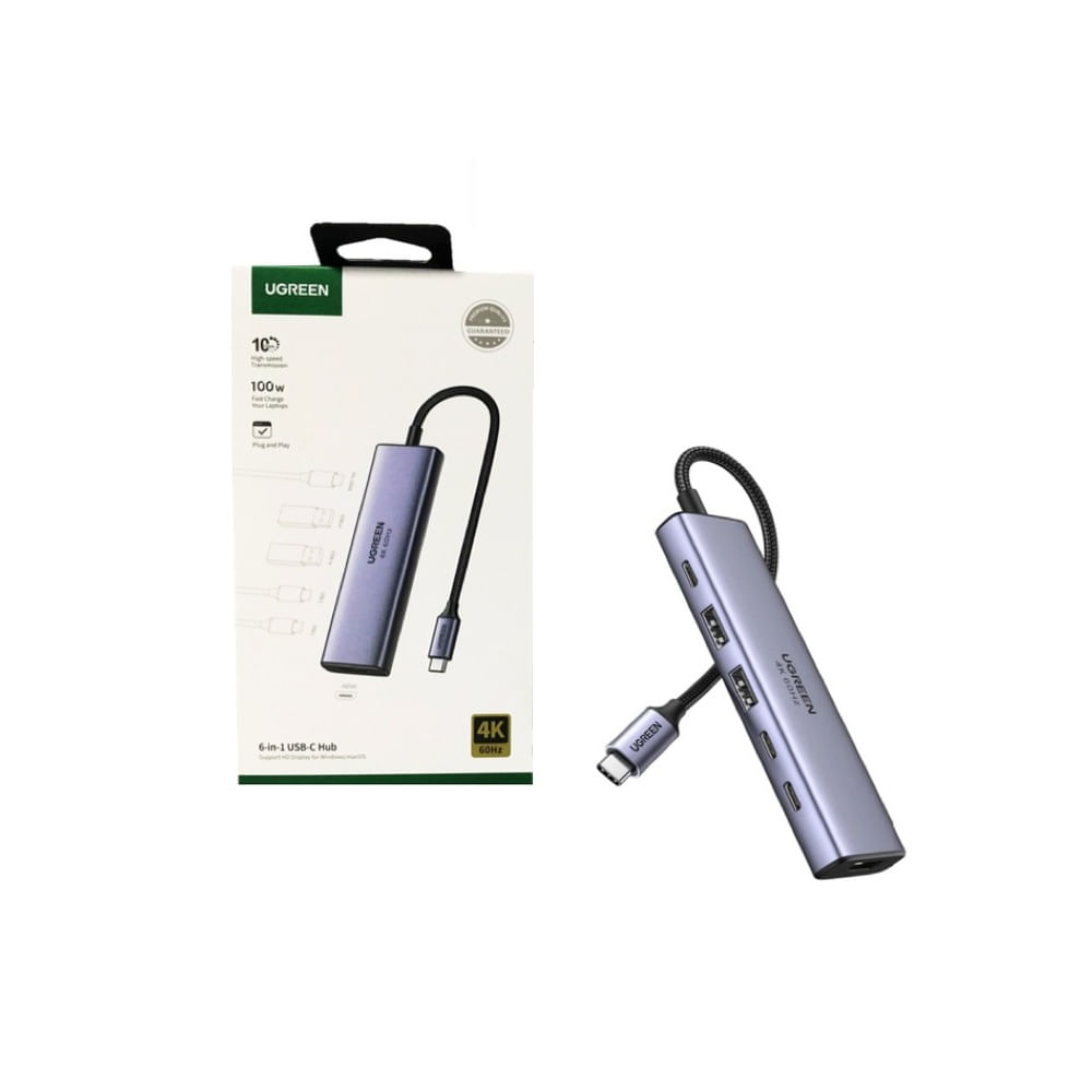 Adaptador Hub Multipuertos 6 en 1 Ugreen Original