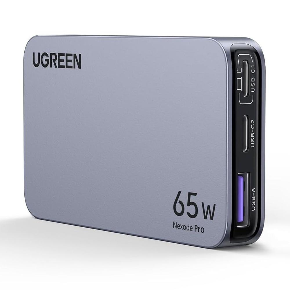 Cargador UGREEN Nexode Pro 65W GaN 2x USB-C USB-A Slim X753 - 15817