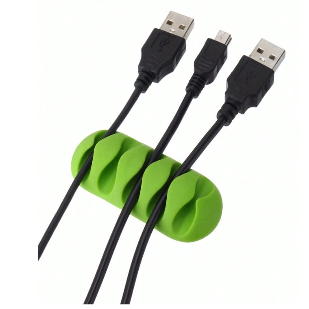 Clips Multiusos para Cables y Clips para Cables Verde