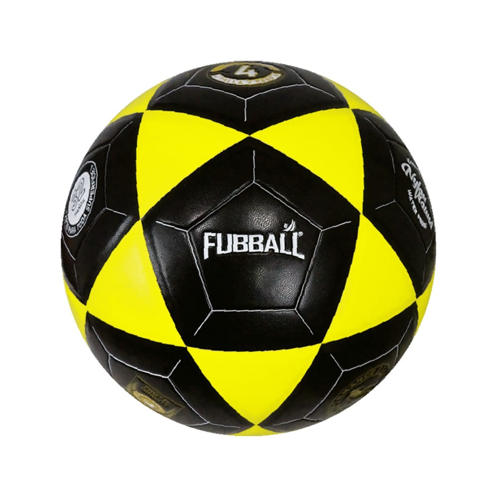 Pelota de Fútbol Fubball BF4BKY Número 4 Color Negro y Amarillo