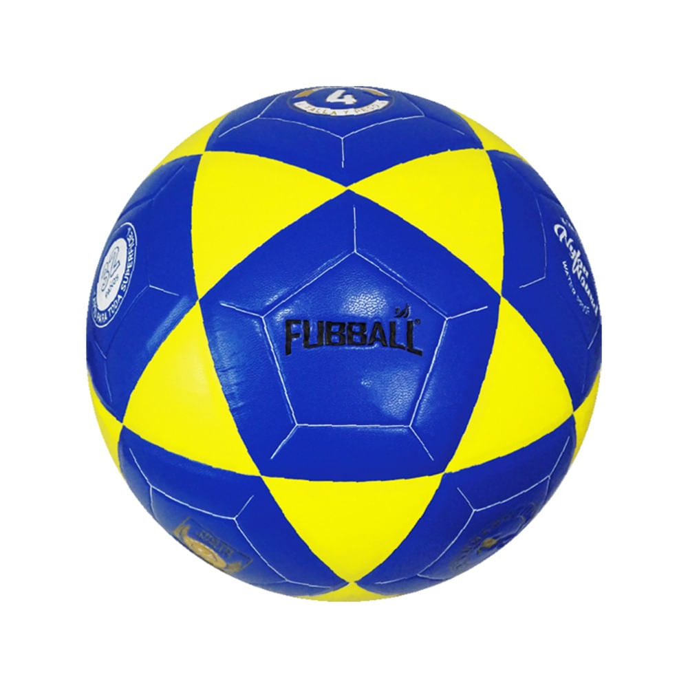 Pelota de Fútbol Fubball BF4YB Número 4 Color Amarillo y Azul