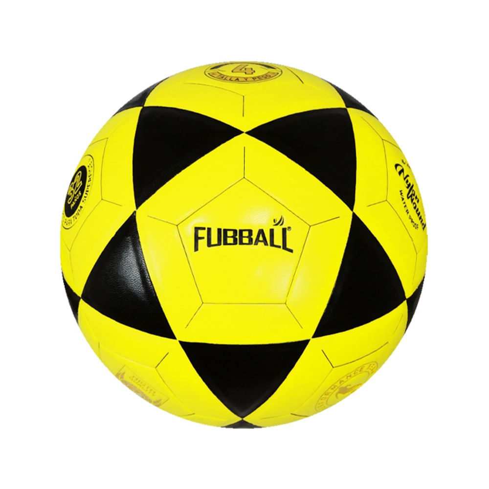 Pelota de Fútbol Fubball BF4YBK Número 4 Color Amarillo y Negro