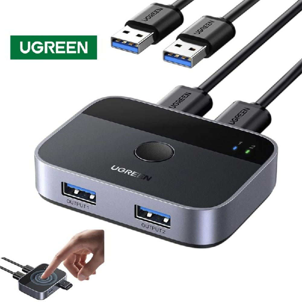 Switch Usb 3.0 Ugreen 2 En 2 Salidas Comparte 2 Pc A 2 Usb