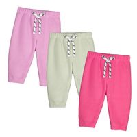 Pantalón Bebé Niña Micropolar Pack x 3
