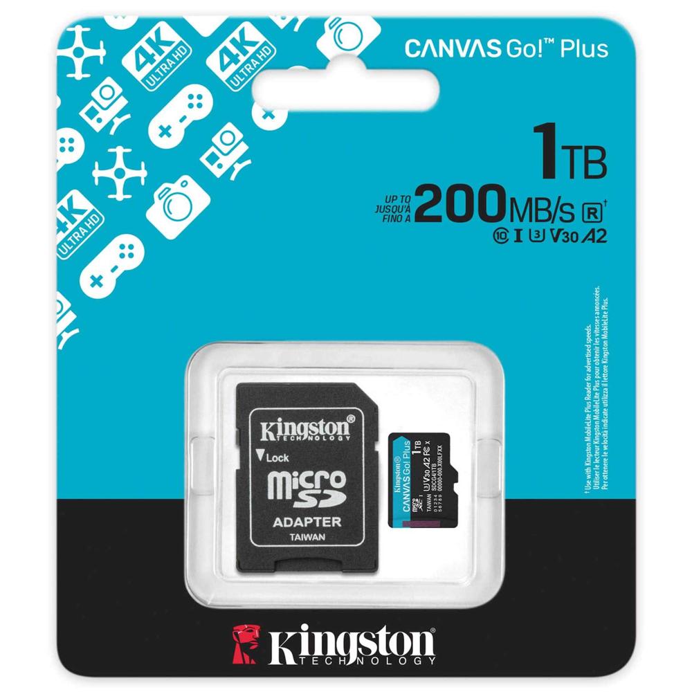 Kingston 1TB Canvas Go Plus Gen 4 U3 MicroSDXC - SDCG4/1TB