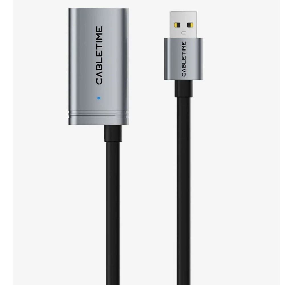 Cable de Extensión 10m USB Cabletime CA19S Macho-hembra CT-AMAFA2-AG10