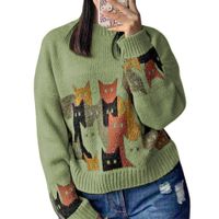 Chompa Unisex 463G-27 Hilo Alpino Barnizado En Los Gatos Color Olivo