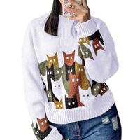 Chompa Unisex 463G-27 Hilo Alpino Barnizado En Los Gatos Color Blanco