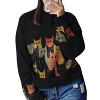 Chompa Unisex 463G-27 Hilo Alpino Barnizado En Los Gatos Color Negro