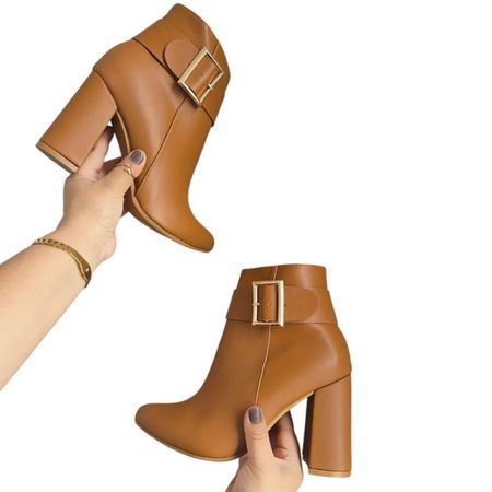 Botin Mujer Hebillon 1177 5C-65 Color Camel Talla 36