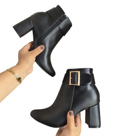 Botin Mujer Hebillon 1177 5C-65 Color Negro Talla 36