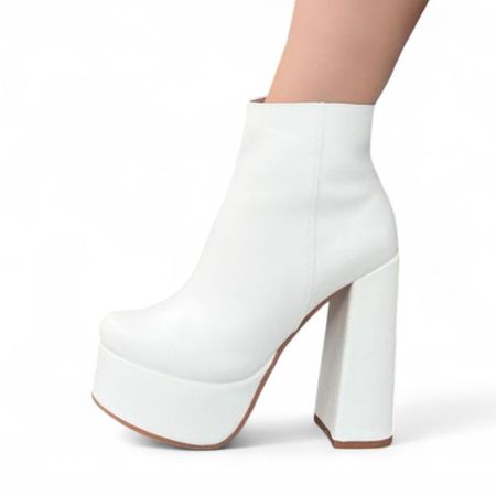 Botin Mujer Taco 15 Fiesta 1299 5C-75 Color Blanco Talla 38