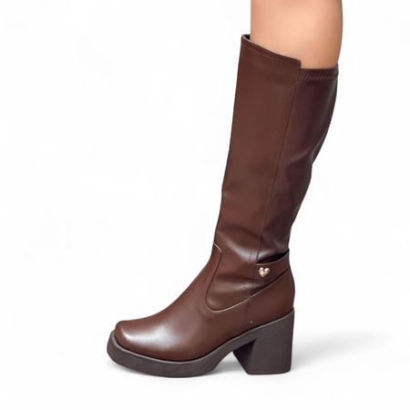 Bota Mujer Punta Cuadrada Biobio 1299 5C-75 Color Marron Talla 38