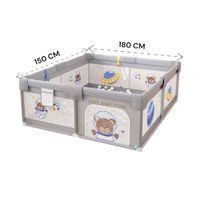 Corral Centro de Actividades 150 cm por 180 cmpara Bebés y Niños Diseño Osito