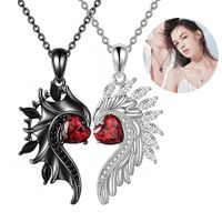 Collar De Pareja Alas De Angel Mujer Hombre Promesa De Amor Regalo