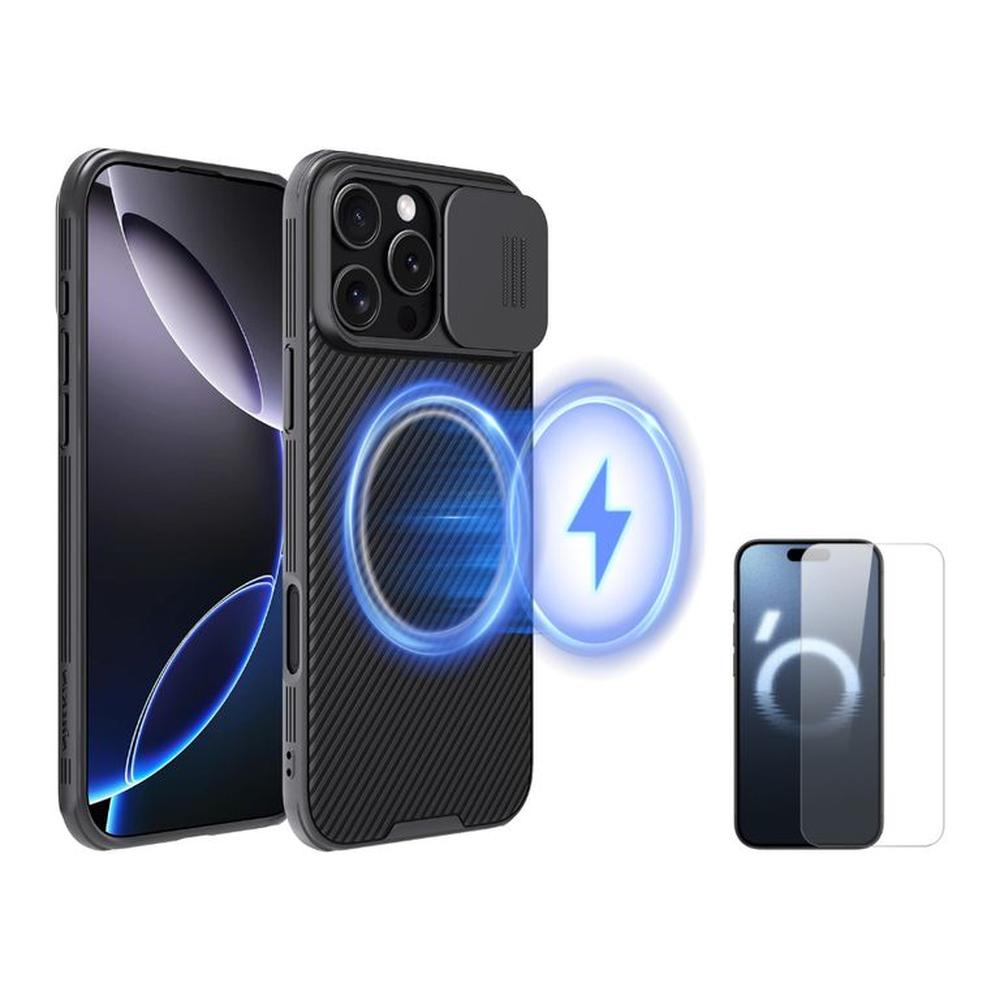 CASE NILLKIN CAMSHIELD MAG IPHONE 16 PRO + VIDRIO