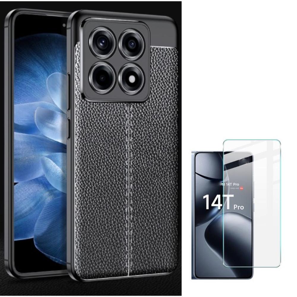 CASE CARBONO AUTOFOCUS XIAOMI MI 14T PRO CON VIDRIO