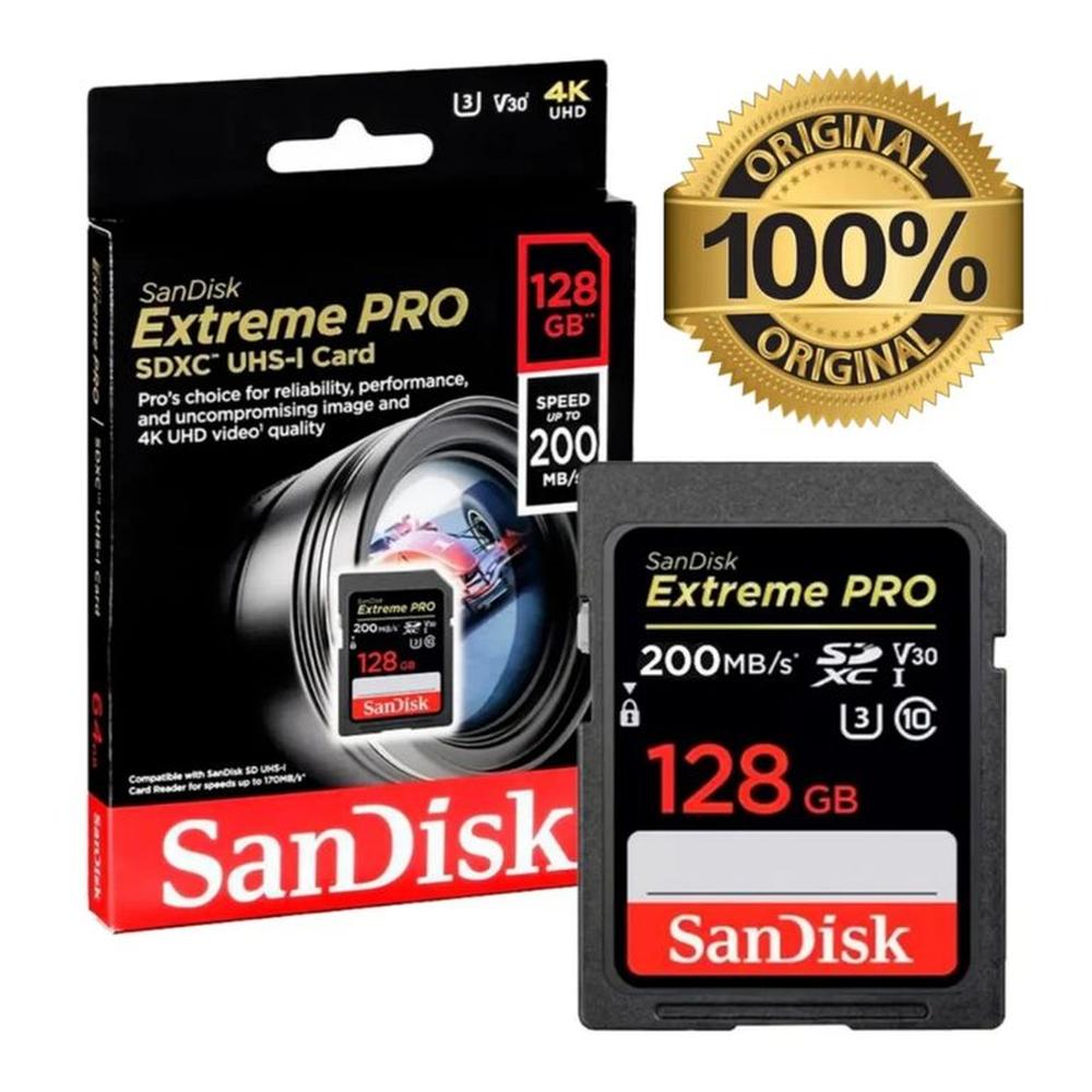 Tarjeta de memoria SanDisk Extreme PRO SDXC UHS-I de 128 GB
