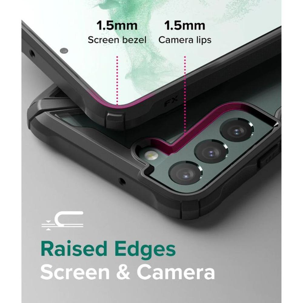 CASE RINGKE FUSION X CAMUFLADO SAMSUNG S22 PLUS Y VIDRIOS