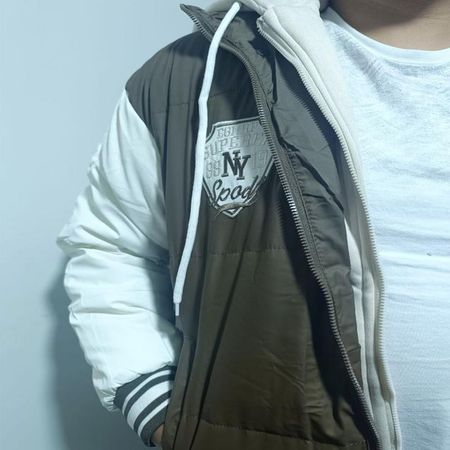 CASACA CASUAL HOMBRE BÉISBOL IMPERMEABLE S/M Verde