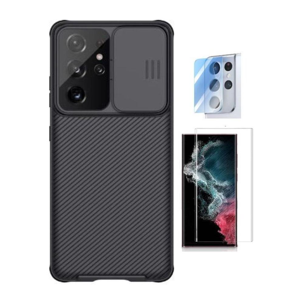 CASE NILLKIN CAMSHIELD SAMSUNG S21 ULTRA Y VIDRIOS