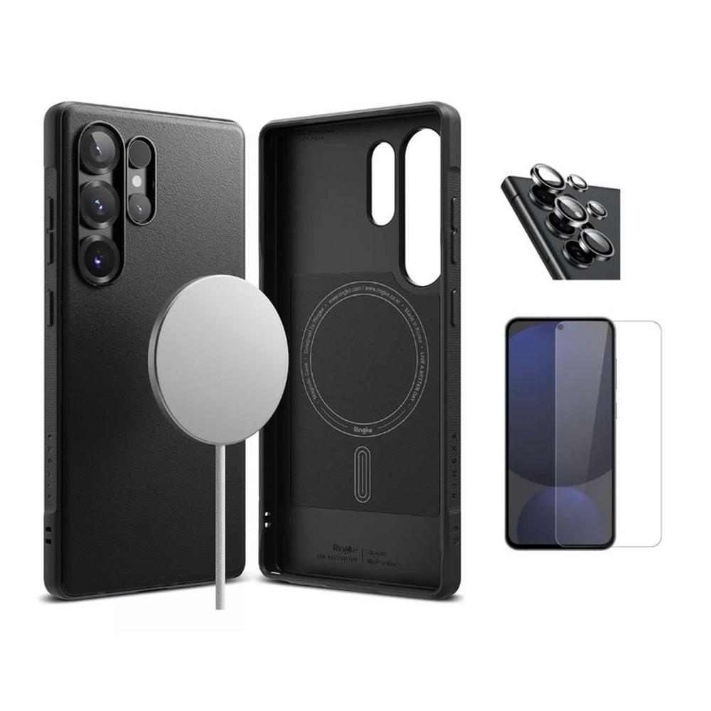 CASE RINGKE ONYX MAGFIT SAMSUNG GALAXY S25 ULTRA Y VIDRIOS
