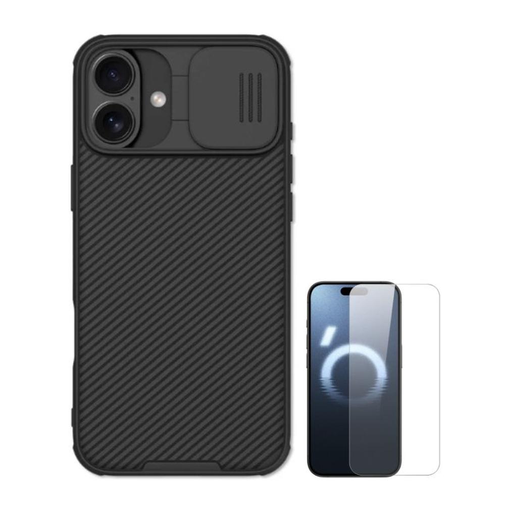 CASE NILLKIN CAMSHIELD IPHONE 16 PLUS Y VIDRIO