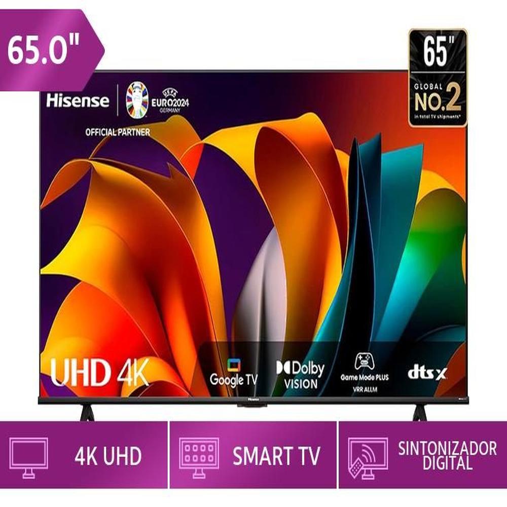 TV Hisense 65 LED 4K UHD Google TV 65A6NA