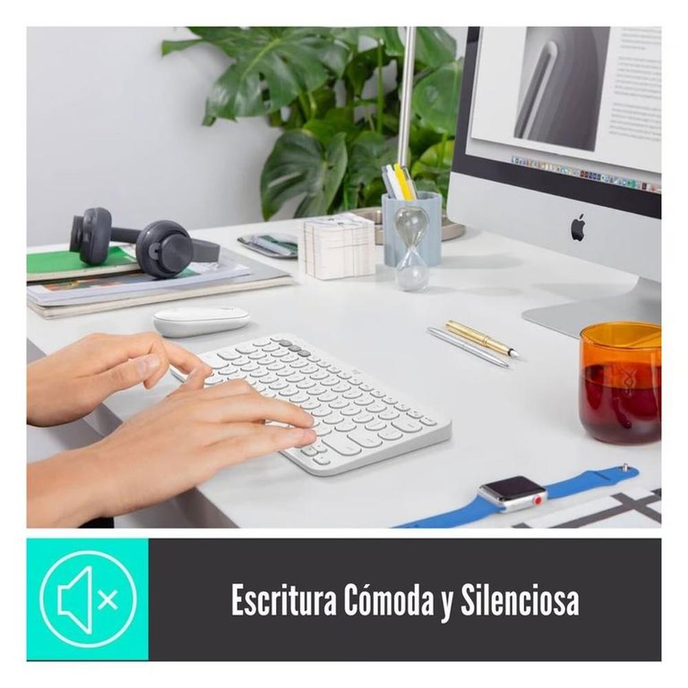 Teclado Logitech K380 Bluetooth Multidispositivo Blanco
