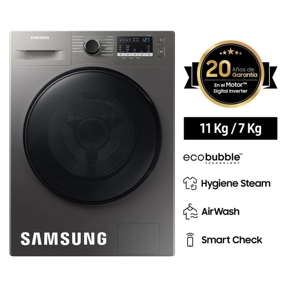 LAVASECA SAMSUNG 11 KG 7 KG CARGA FRONTAL WD11T4046BX/PE