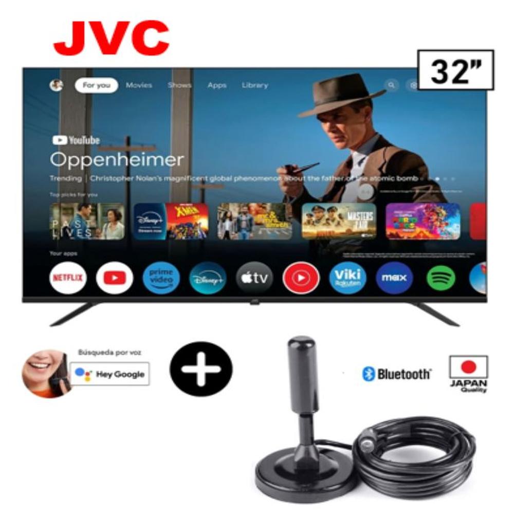 Televisor JVC Led 32 Smart HD Google TV LT-32KB127 + Antena digital