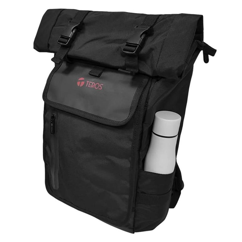 Mochila TEROS TE-ACS9018 poliéster soporta notebooks de 15.6 Negro
