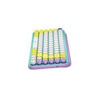 TECLADO LOGITECH POP KEYS INALAMBRICO BLUETOOTH FRESH VIBES LILA VERDE