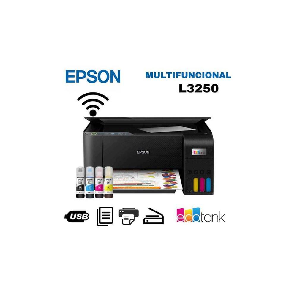 L3250 Epson Ecotank Impresora Multifuncional - WiFi imprime-escanea