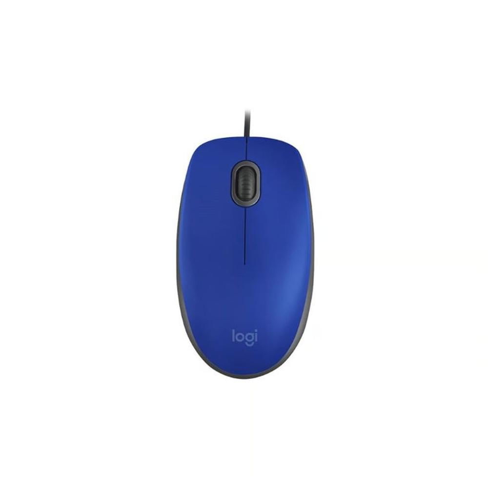 MOUSE LOGITECH M110 Silent Óptico Azul Blue