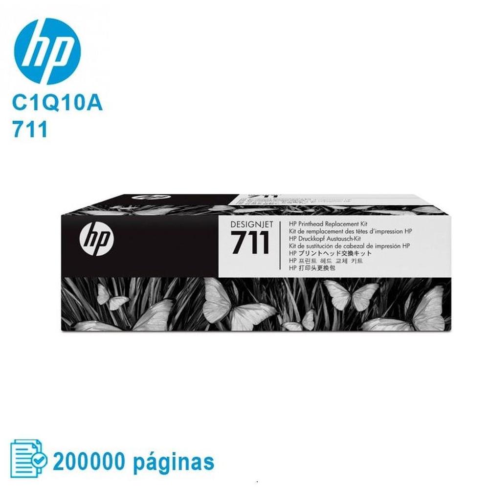 Cabezal HP 711 Cyan Magenta Amarillo Negro C1Q10A
