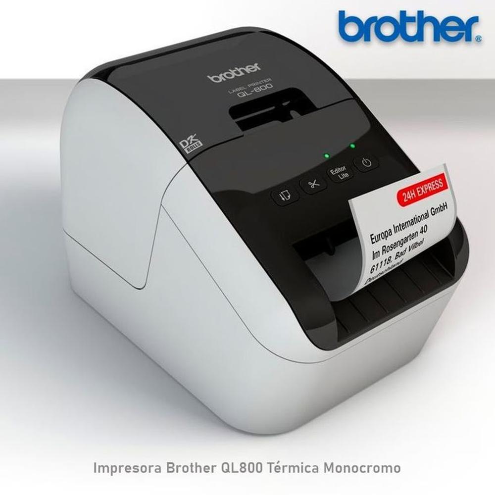 Etiquetadora Brother QL-800 impresora Termico USB