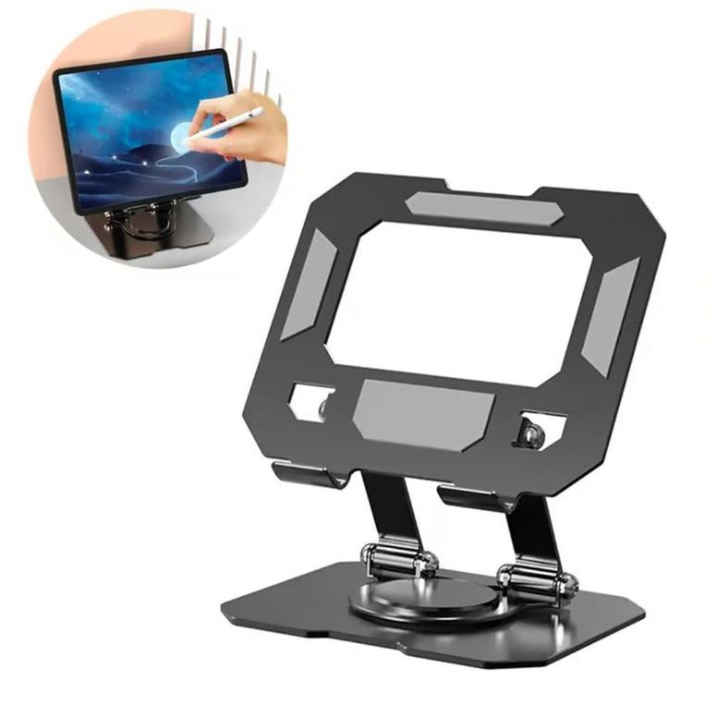 Soporte para tablet Plegable giratorio de 360 Portatil Base Aluminio