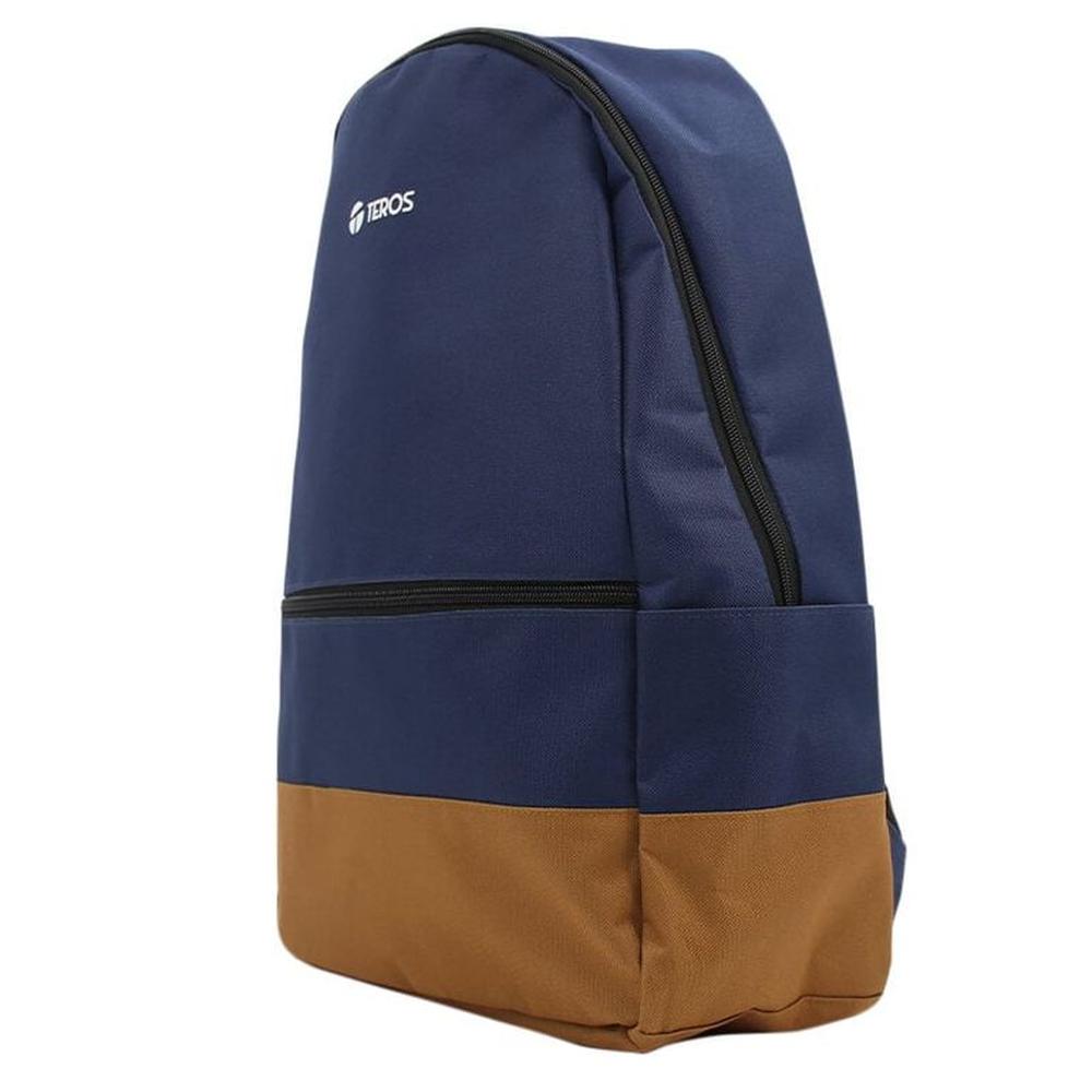 MOCHILA TEROS NOVA AZUL/MARRÓN TE-ACS9019BL,para notebooks de hasta 15,6
