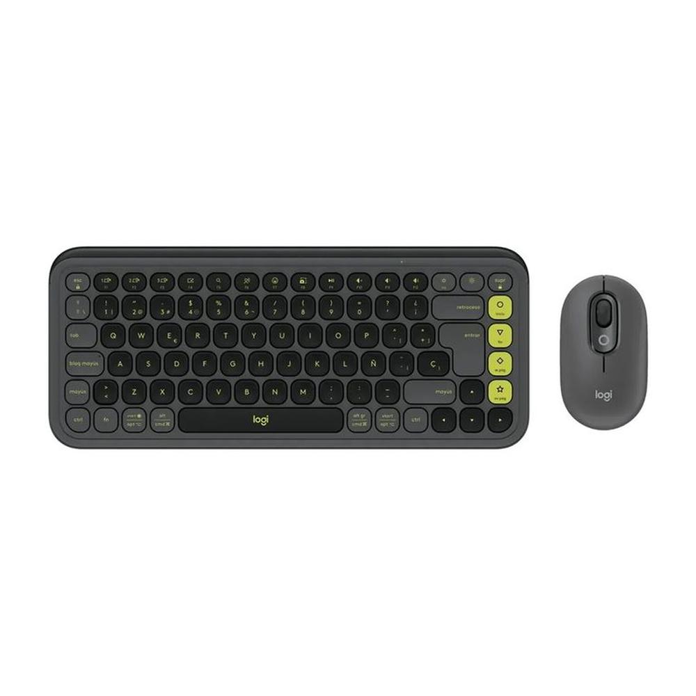 Teclado y Mouse LOGITECH Pop Icon Bluetooth Grafito