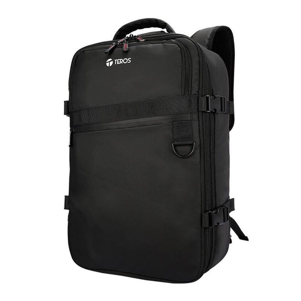 MOCHILA TEROS TRAVEL NEGRO TE-9025BK, para notebooks de hasta 15,6