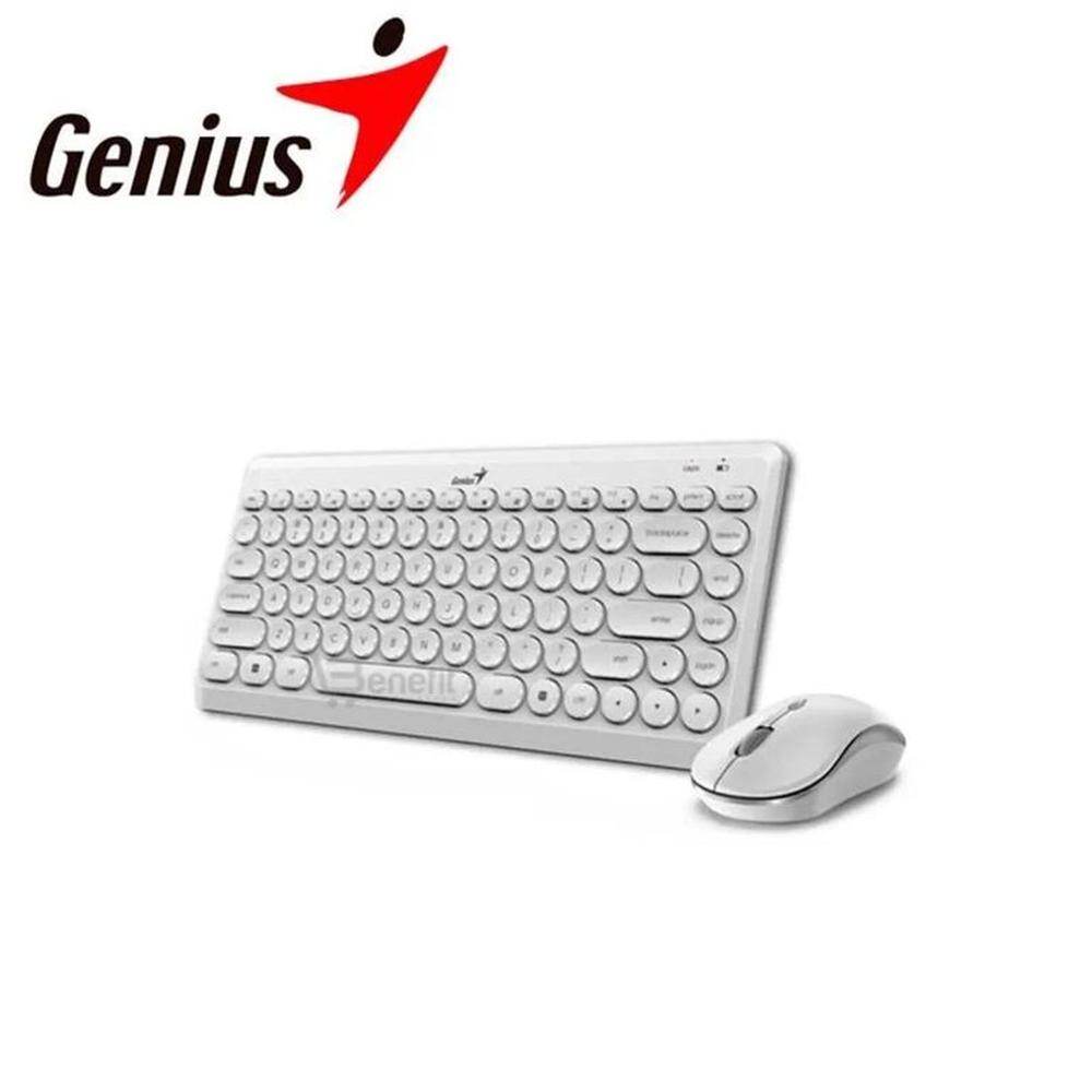 KIT TECLADO + MOUSE LUXEMATE Q8000 31340013410 WIRELESS WHITE