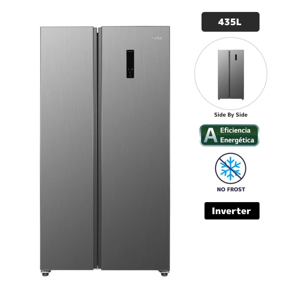 Refrigeradora MABE 435L No Frost MSD480LPRSS0 Inox