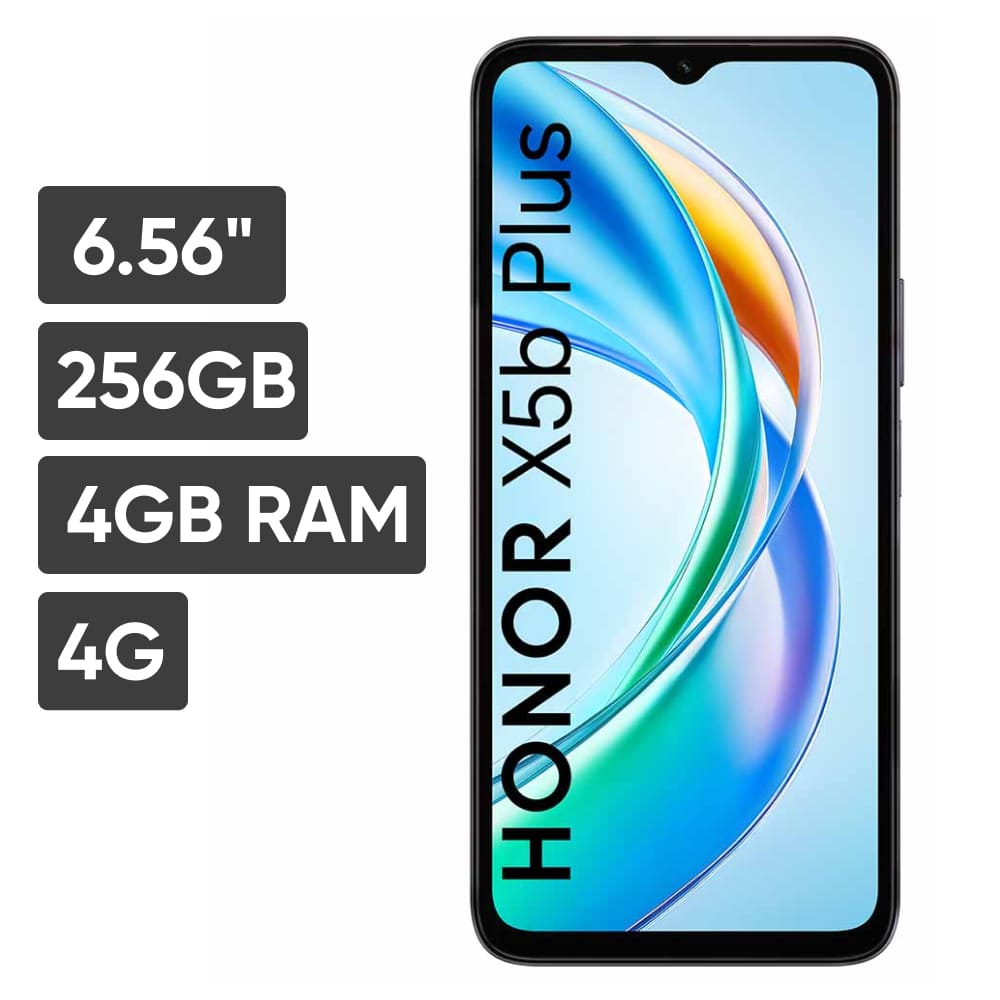 Smartphone HONOR X5B PLUS 6.56"" 4GB 256GB 50 MP + 0.08 MP Midnight Black