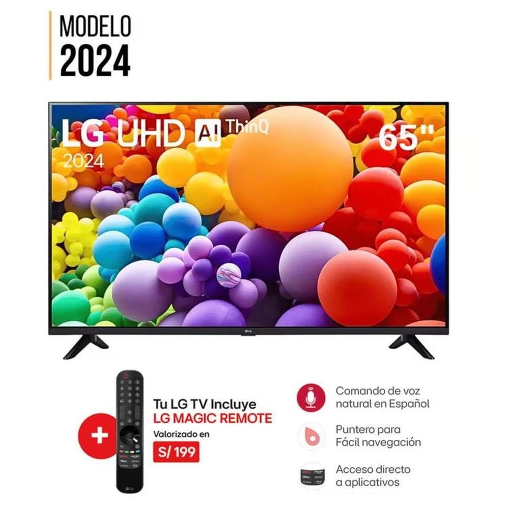 Televisor LG 65""  UHD 4K UT7300 Modelo 2024