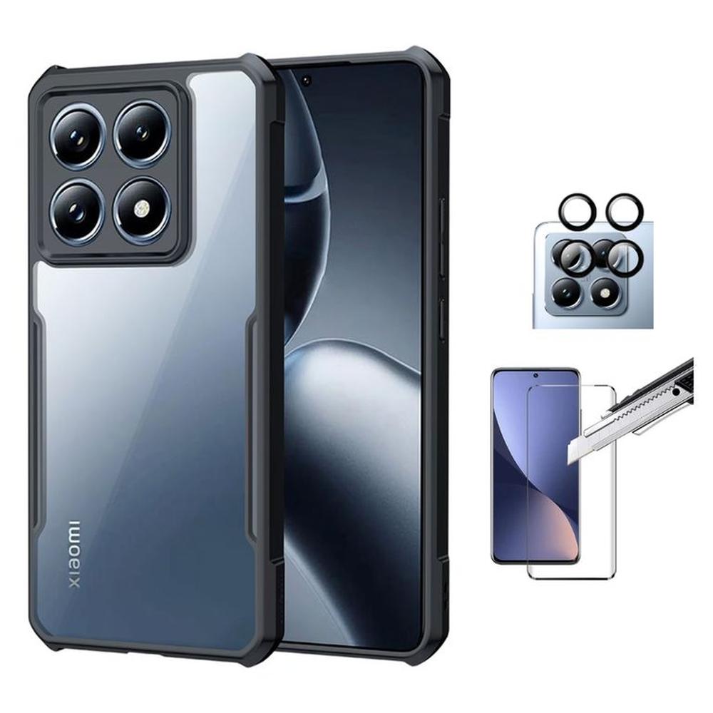 CASE XUNDD BUMPER XIAOMI MI 14T PRO Y VIDRIOS