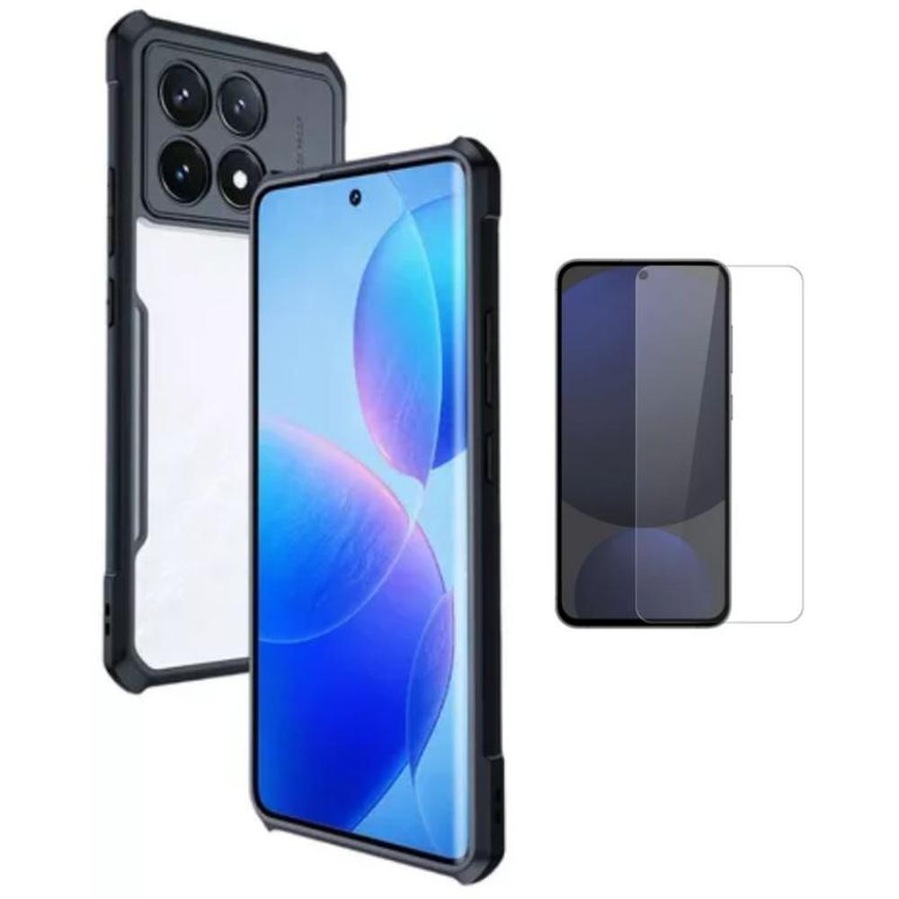 CASE XUNDD BUMPER PARA XIAOMI POCO X6 PRO 5G Y VIDRIO