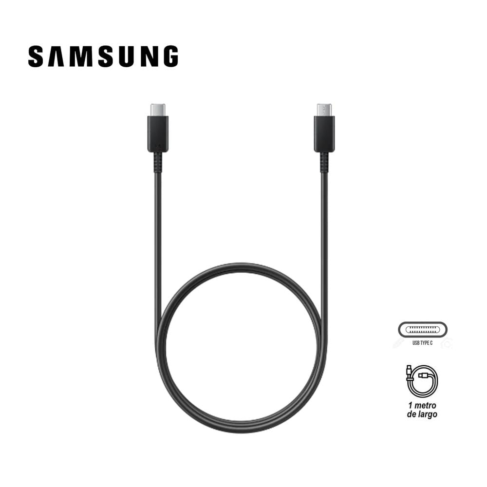 Cable De Carga Samsung EP-DN975BBEGWW Usb- C a Usb-C 5a 1m Negro