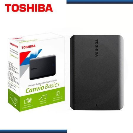Disco Duro Externo Toshiba Canvio Basics 1TB - Negro Mate - Portátil
